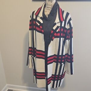 Chic Checkered Women's Blazer